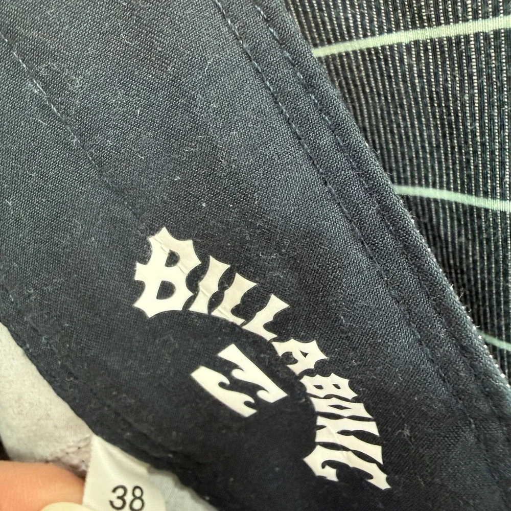 Billabong Board Shorts Mens 38 Mint Green‎ Striped 73 Pro Recycler Swim Trunks